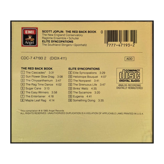 New England Conservatory Ragtime Ensemble: The Red Back Book