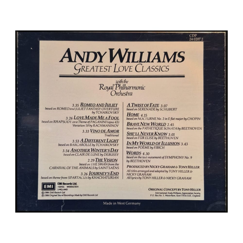 Andy Williams: Greatest Love Classics