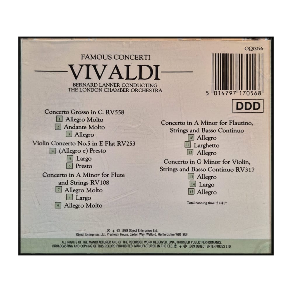 Antonio Vivaldi: Famous Concerti