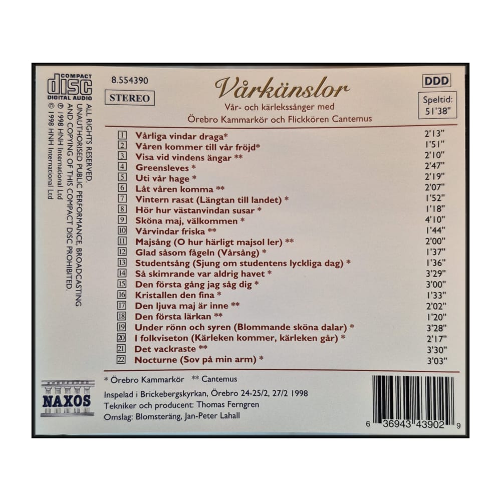 Naxos: Vårkänslor