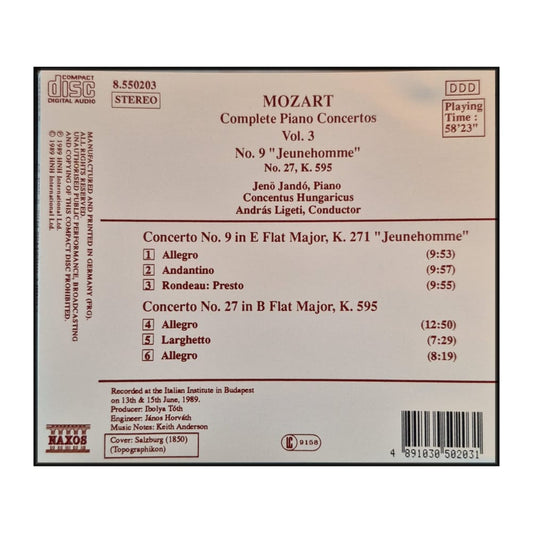 Wolfgang Amadeus Mozart: Complete Piano Concertos V3