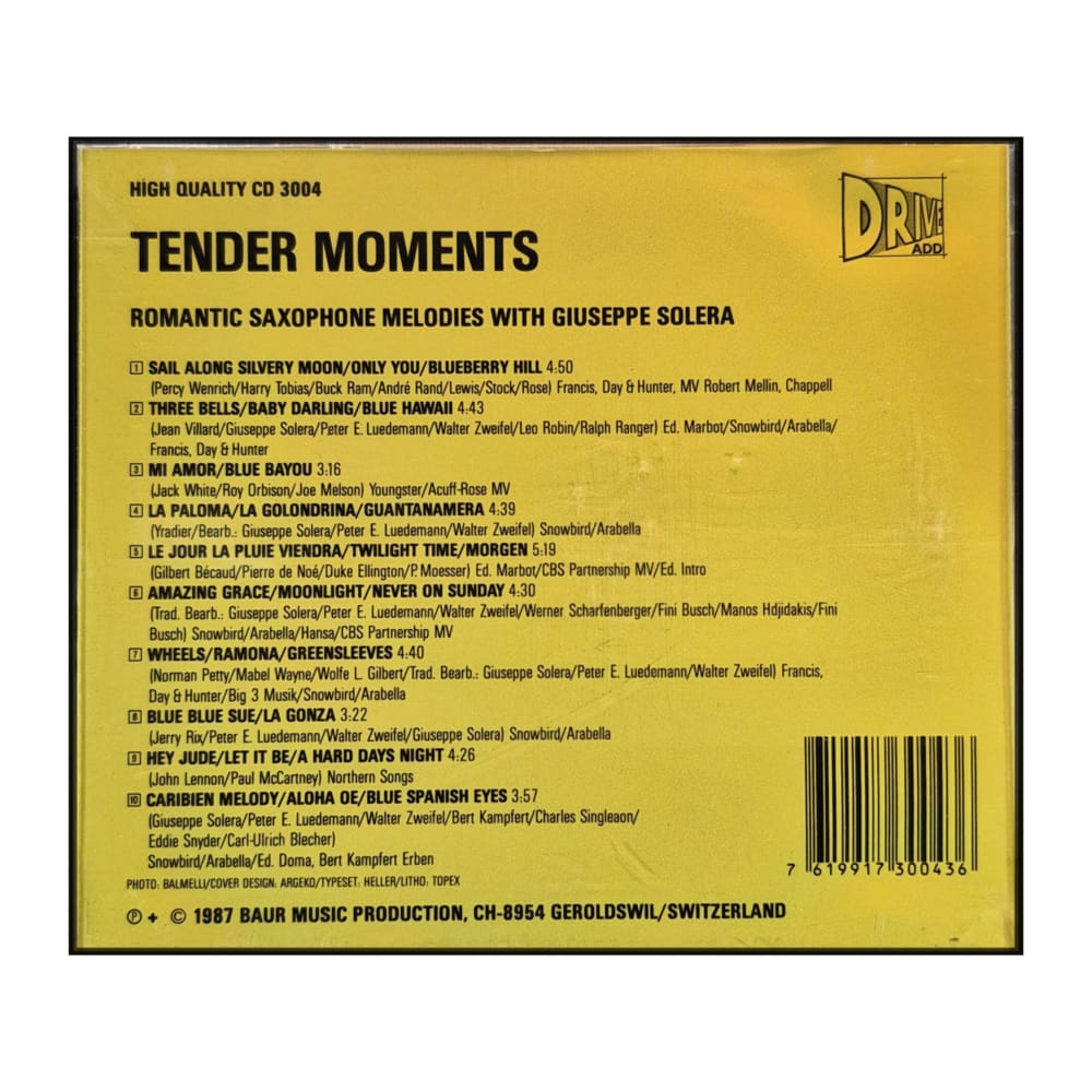 Giuseppe Solera: Tender Moments