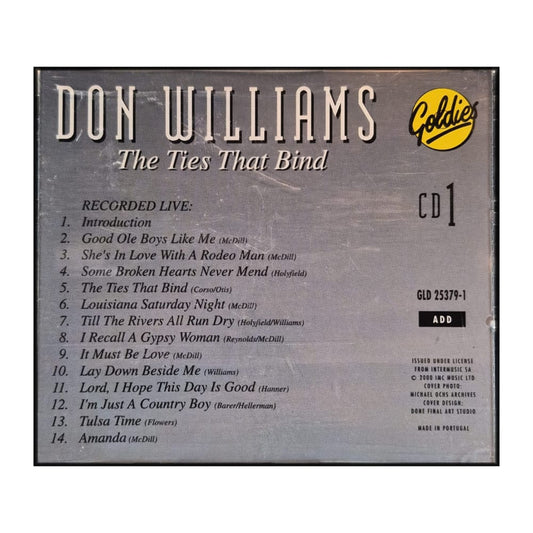 Don Williams: The Ties That Bind Disc-1
