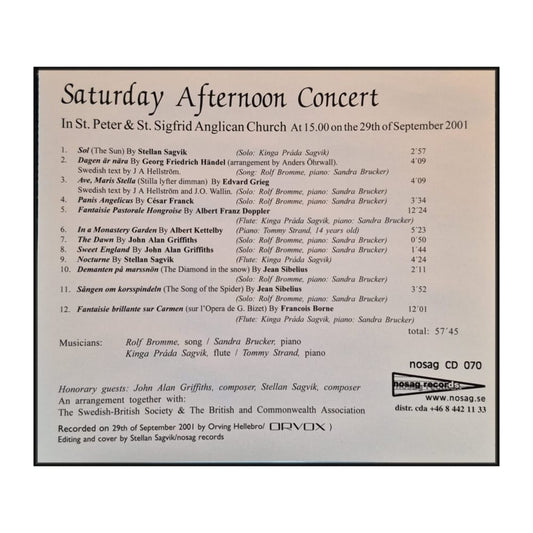 Saturday Afternoon Concert