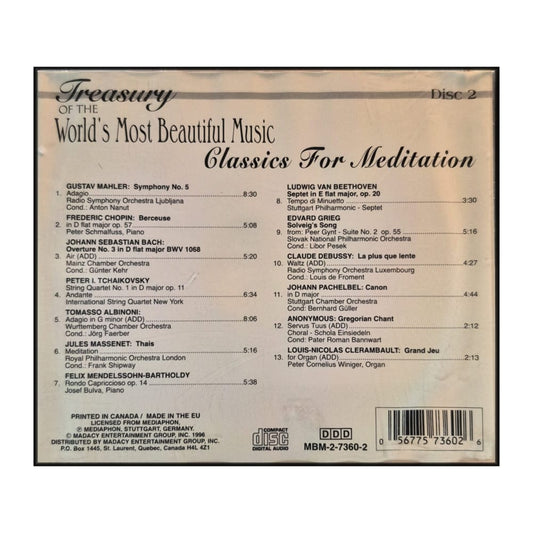 Treasury Of The World'S Most Beautiful Music Disc-2