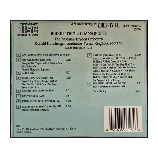 Rudolf Friml: Chansonnette
