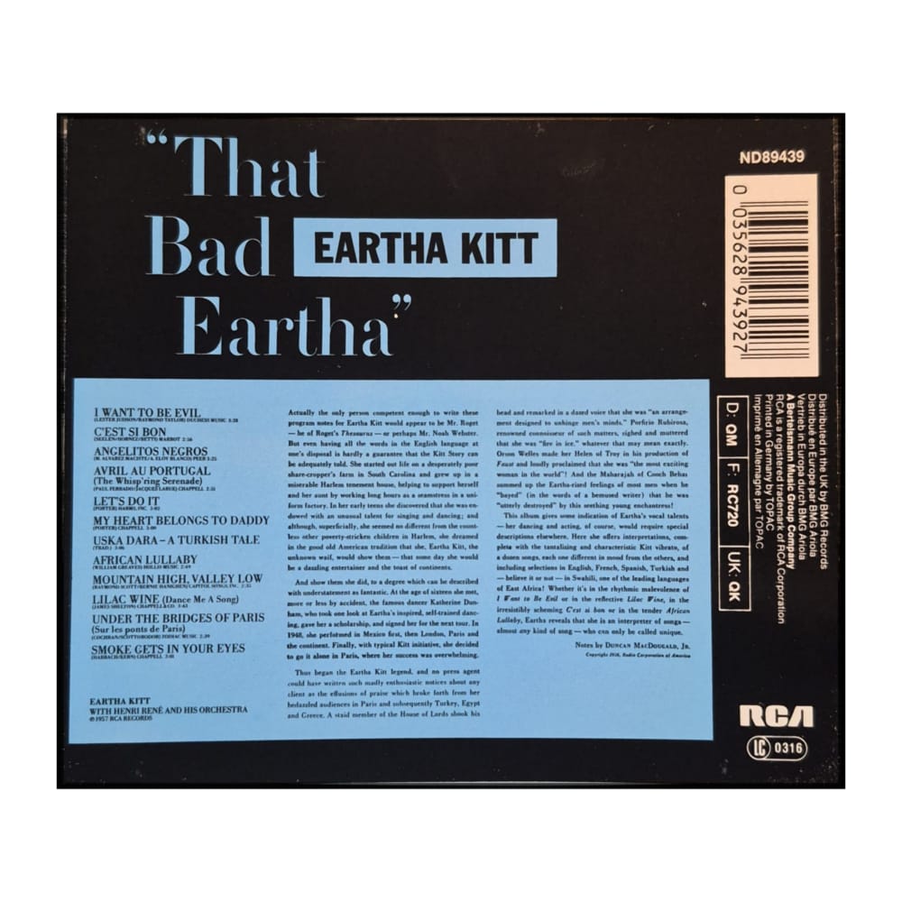 Eartha Kitt: That Bad Eartha