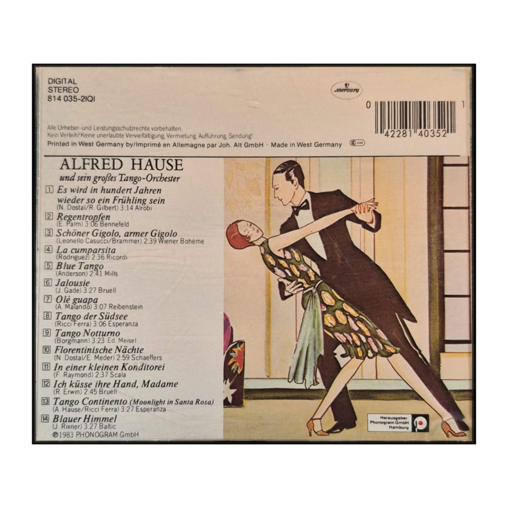 Alfred Hause: Tango De La Carte