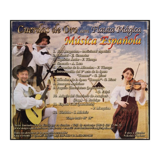 Cuerdas De Oro Con Flauta Mágica: Música Española