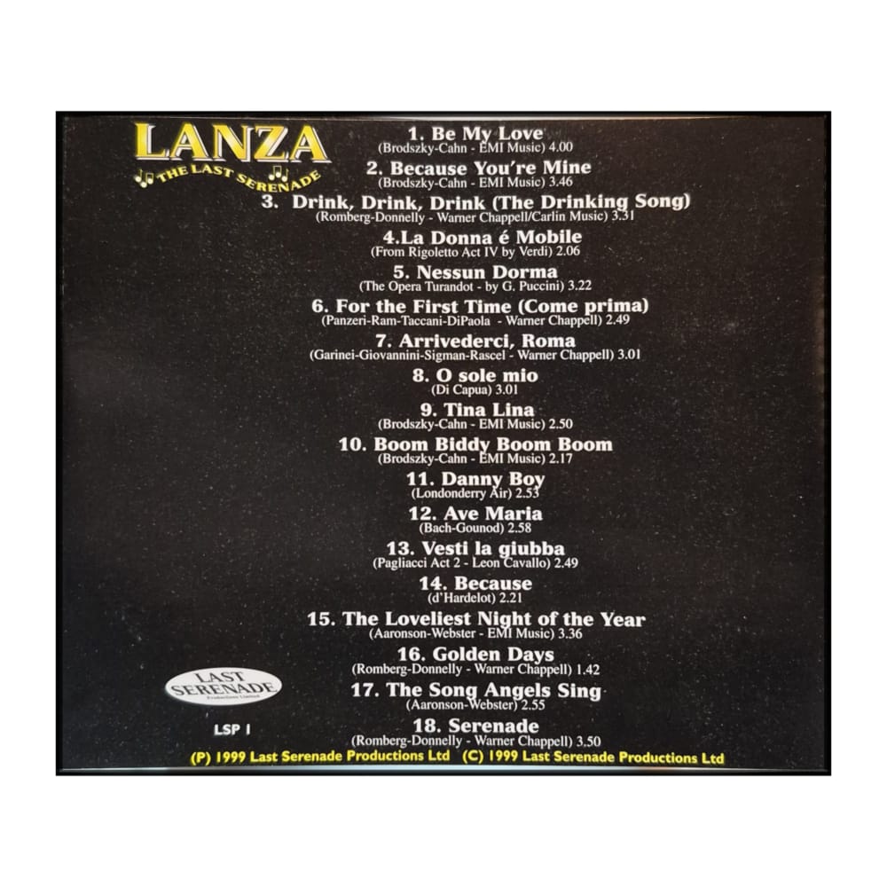 Mario Lanza: The Last Serenade