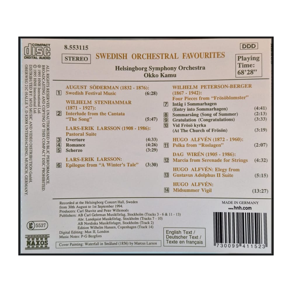 Helsingborg Symphony Orchestra & Okko Kamu: Swedish Orchestral Favourites