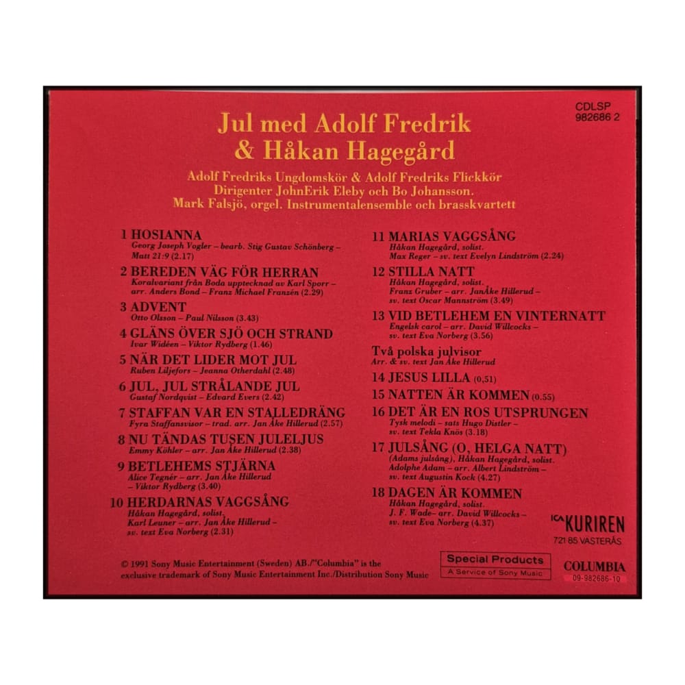 Adolf Fredrik & Håkan Hagegård: Jul Med