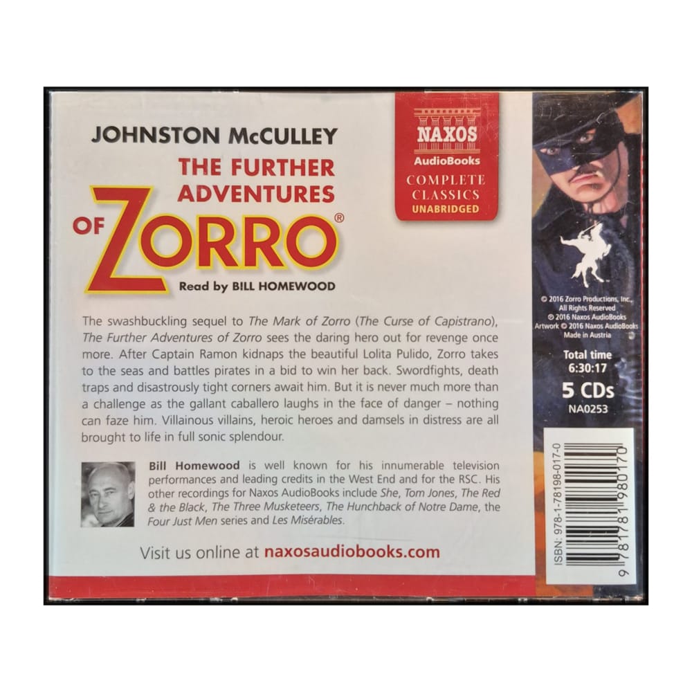 Johnston Mcculley: The Further Adventures Of Zorro