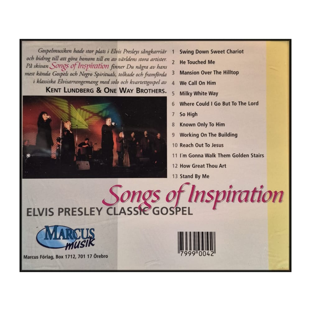 Kent Lundberg & One Way Brothers: Songs Of Inspiration - Elvis Presley Classic Gospel