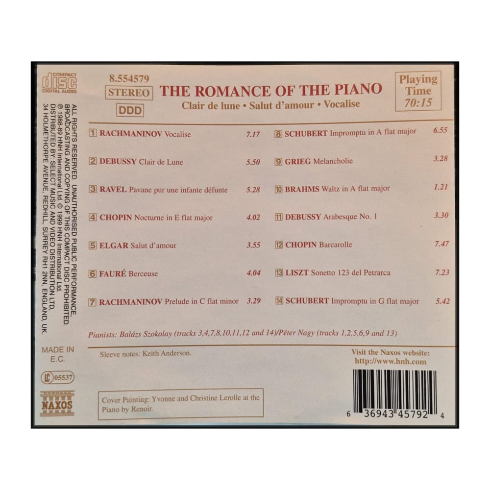 Naxos: The Romance Of The Piano