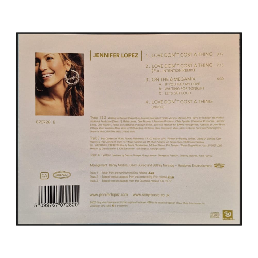 Jennifer Lopez: Love Don'T Cost A Thing