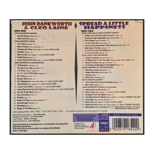 John Dankworth & Cleo Laine: Spread A Little Happiness