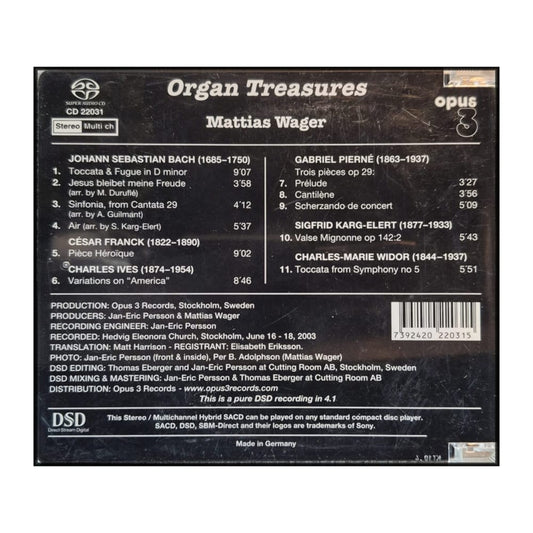 Mattias Wager: Organ Treasures