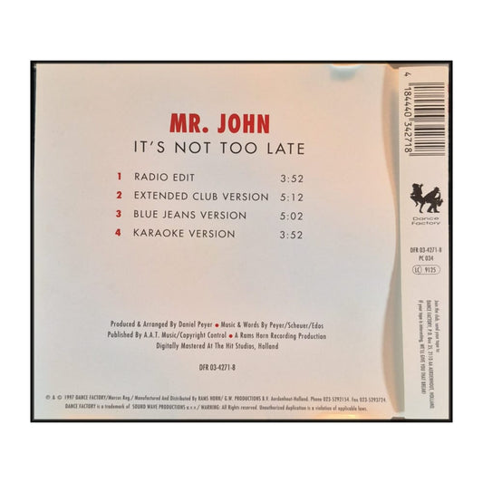 Mr. John: It'S Not Too Late