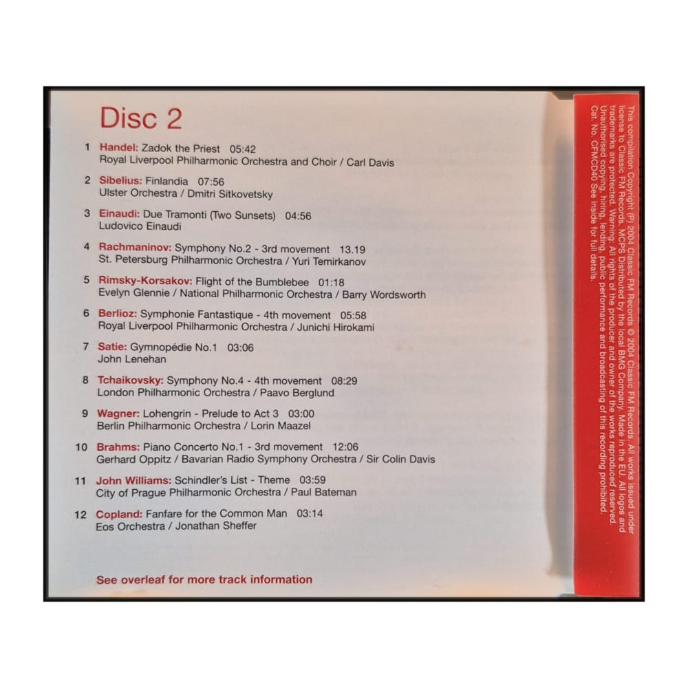 Classic Fm: Hall Of Fame - The Great Composers Disc-2