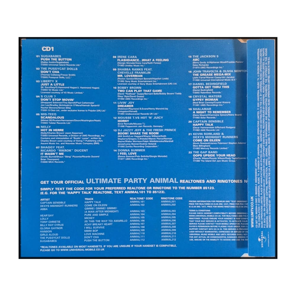The Ultimate Party Animal Disc-1