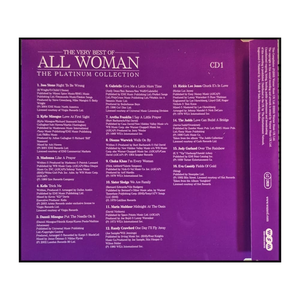 All Woman: The Platinum Collection Disc-1