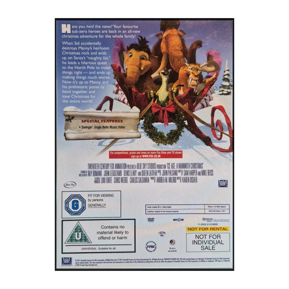 Ice Age: A Mammoth Christmas