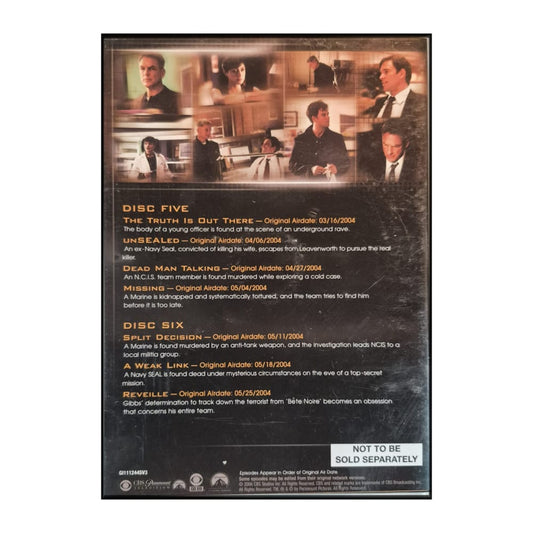 Ncis: Naval Criminal Investigative Service 1 Disc-5-6