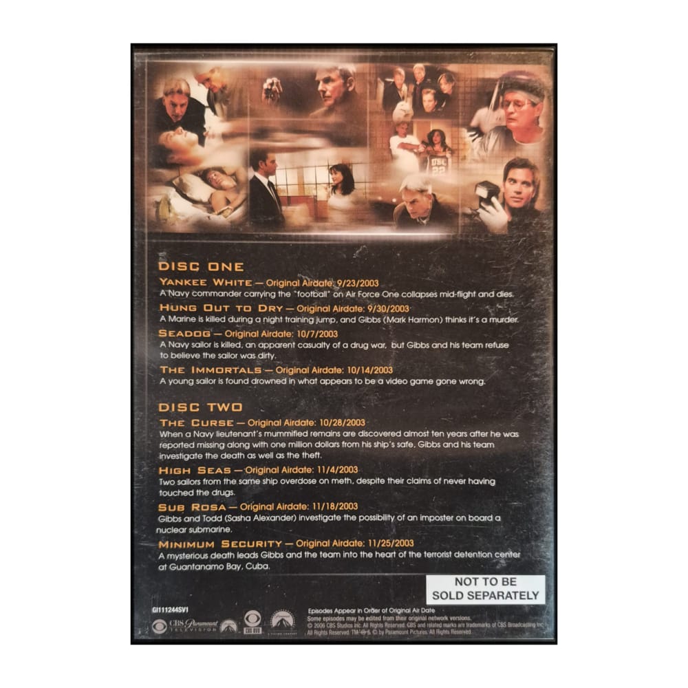 Ncis: Naval Criminal Investigative Service 1 Disc-1-2