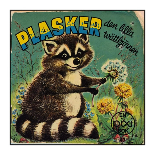 Plasker Den Lilla Tvättbjörnen