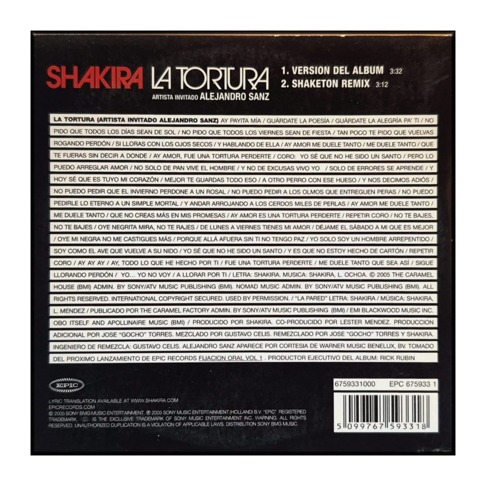 Shakira: La Tortura