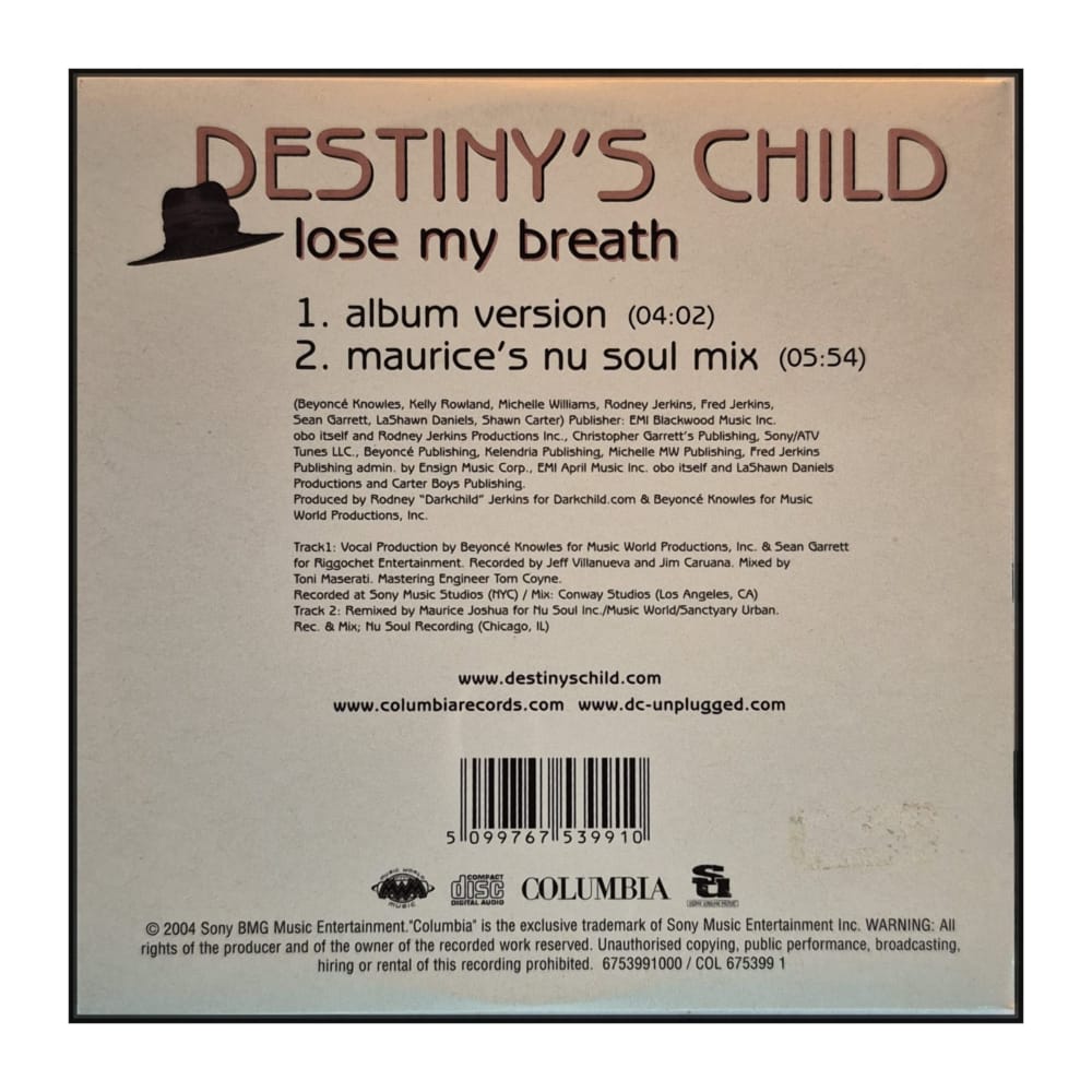 Destiny'S Child: Lose My Breath