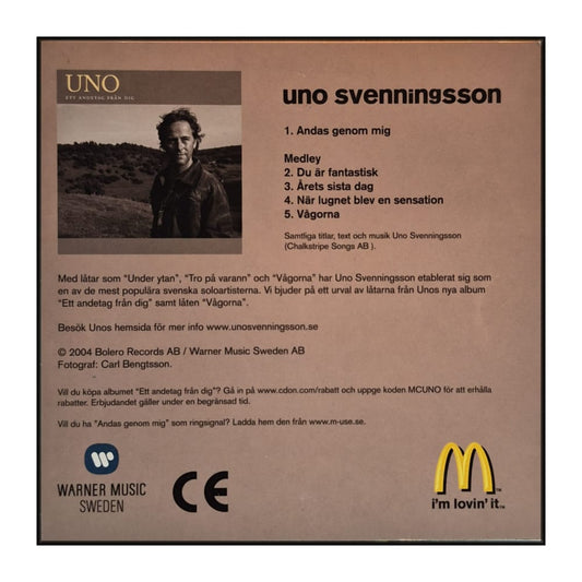 Uno Svenningsson: Andas Genom Mig