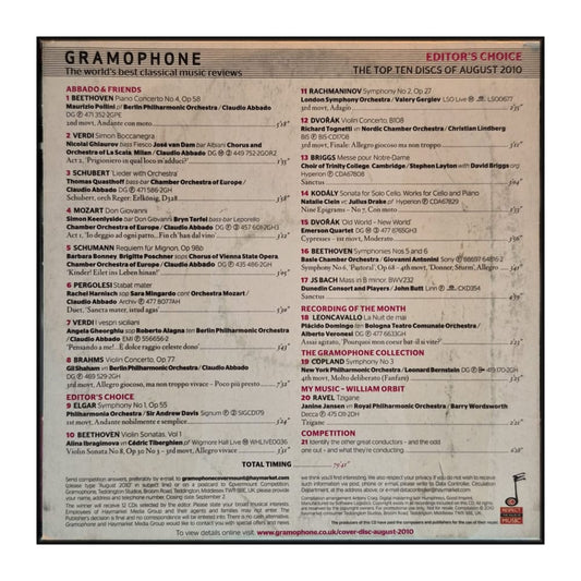 Gramophone 2010-08: Claudio Abbado & Friends