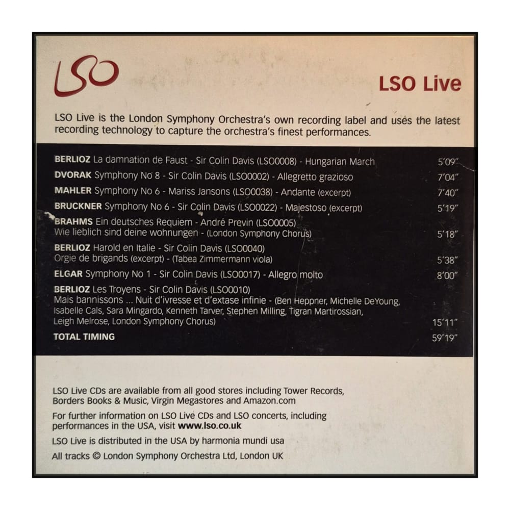 Gramophone Classical Good Cd Guide 2004: Lso Live