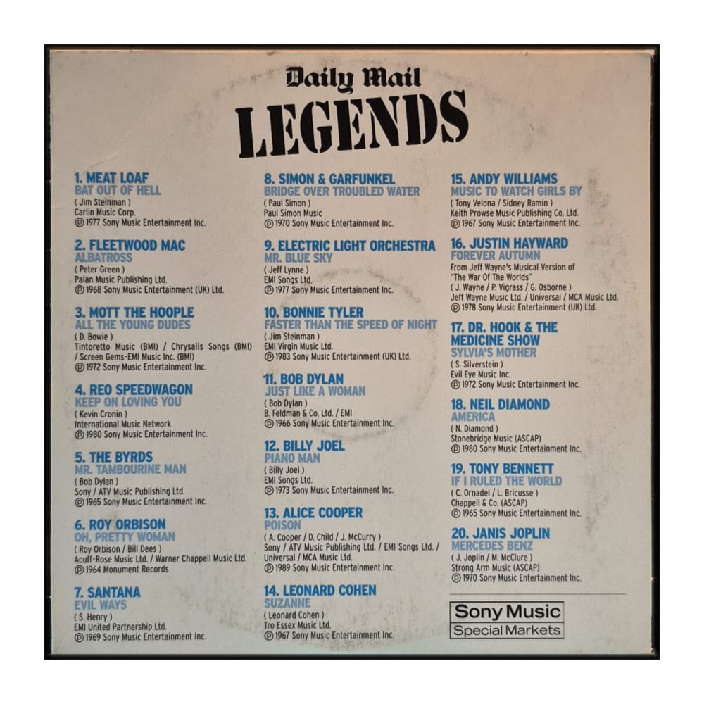 Daily Mail: Legends