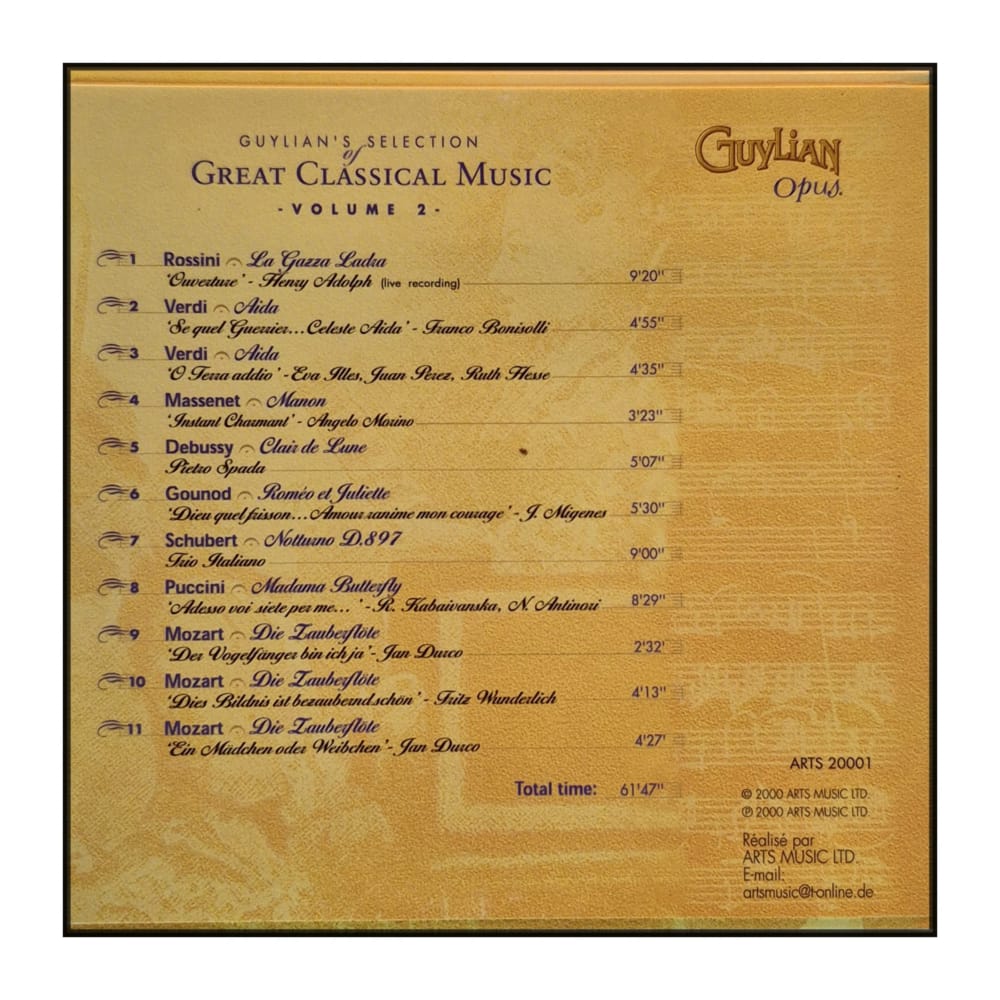 Guylian'S Selection Of Great Classical Music V2