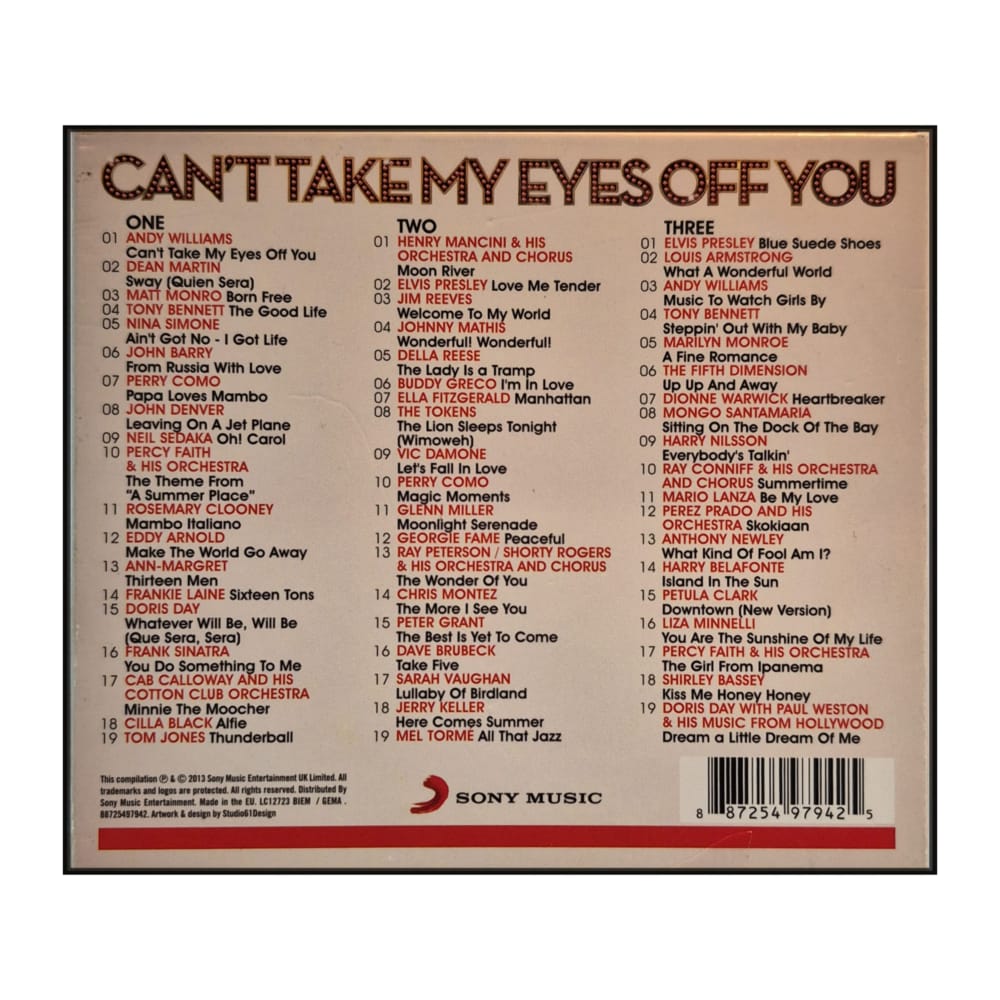 Can't Take My Eyes Off You