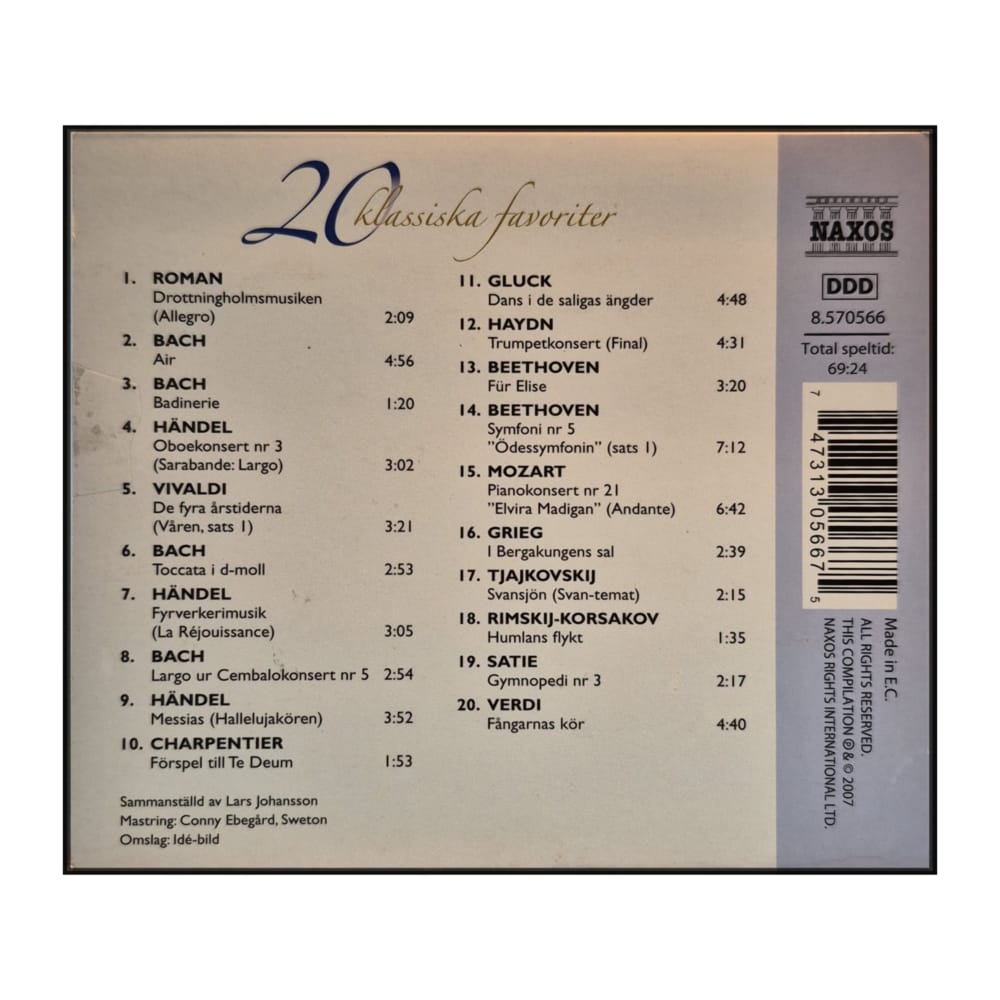 Naxos: 20 Klassiska Favoriter
