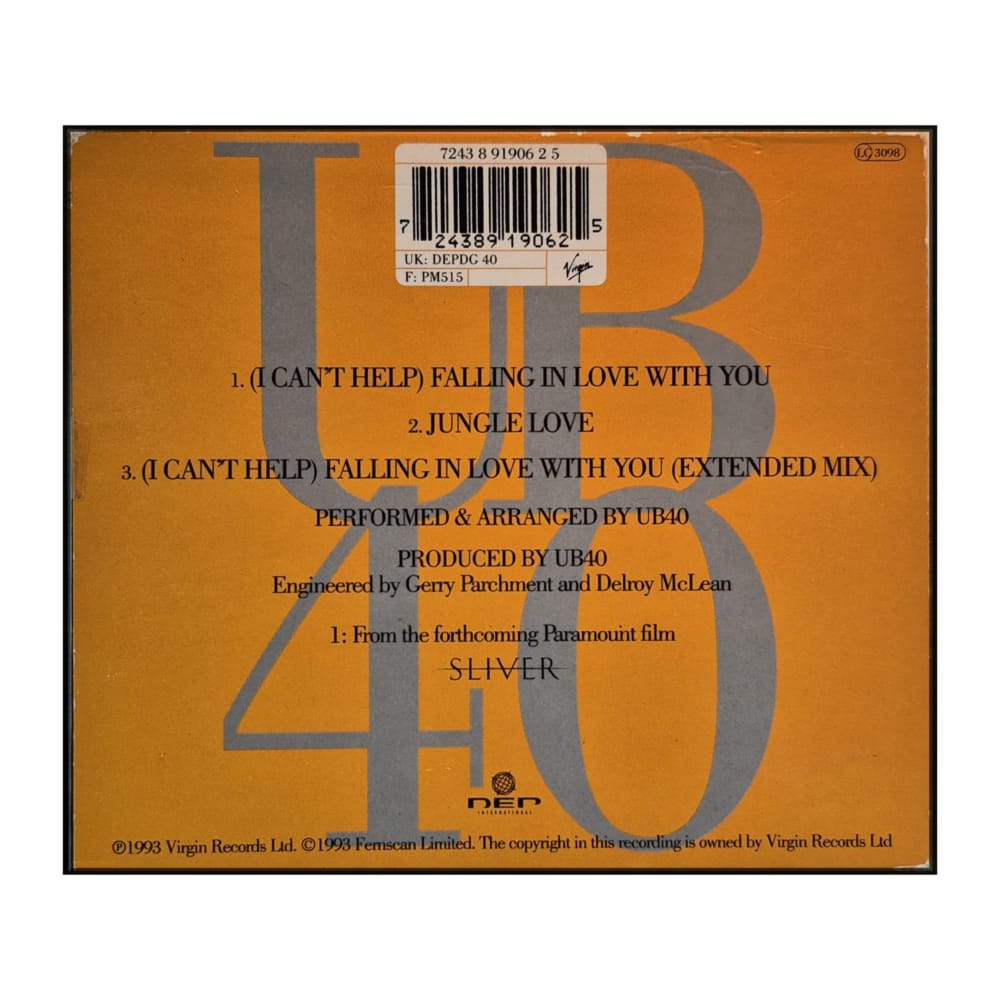 Ub40: (I Can'T Help) Falling In Love With You
