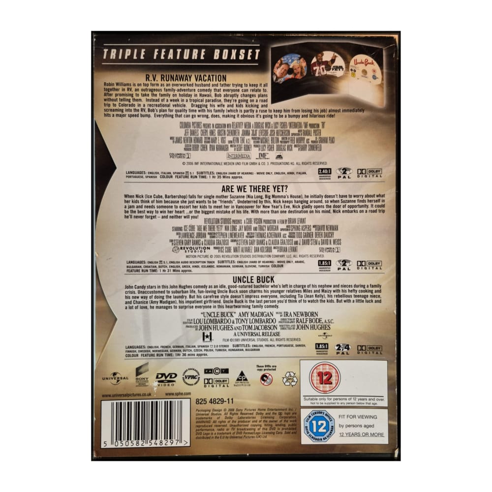 R.V. runaway vacation + Are We There Yet + Uncle Buck