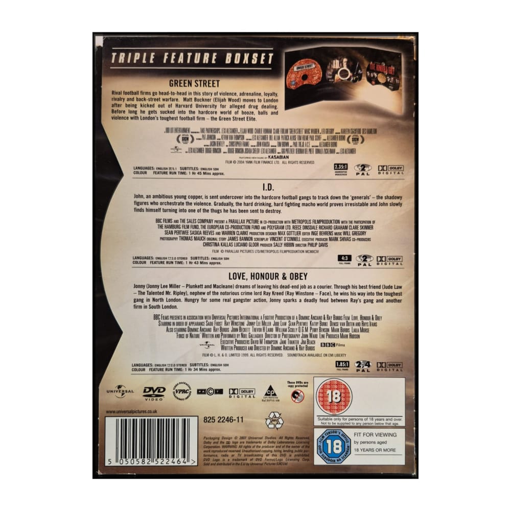 Green Street + Love Honour & Obey +  I.D.