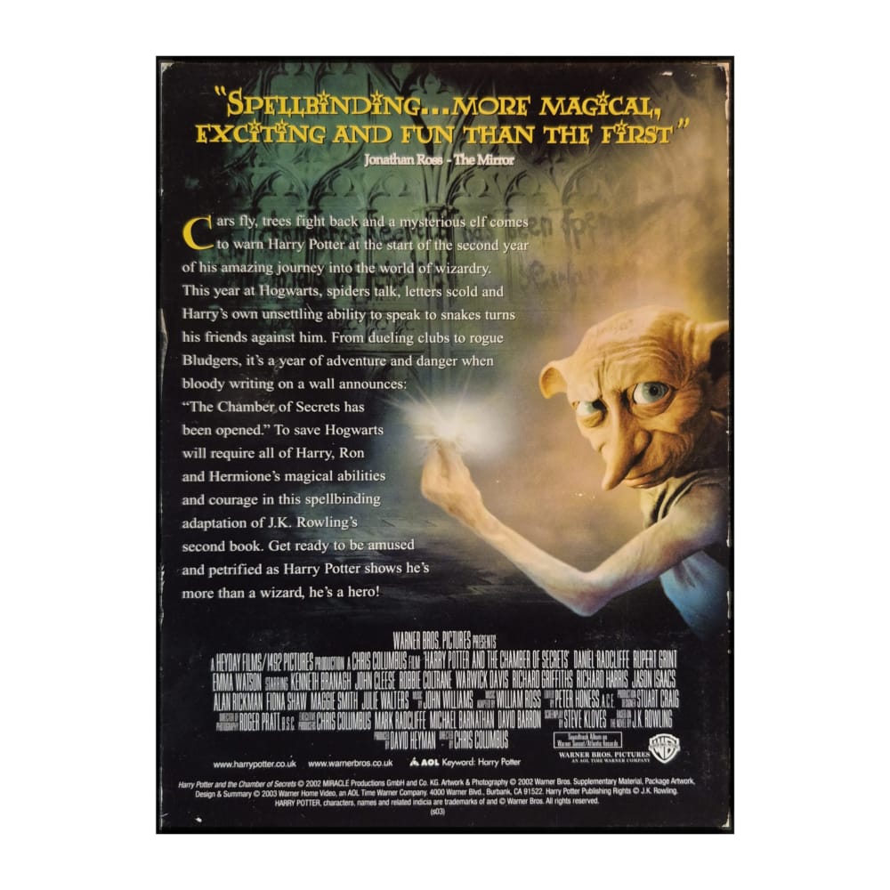 Harry Potter And The Chamber Of Secrets