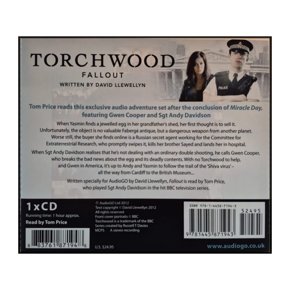 David Llewellyn: Torchwood: Fallout