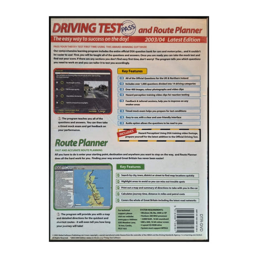 Driving Test Route Planner 2003-2004