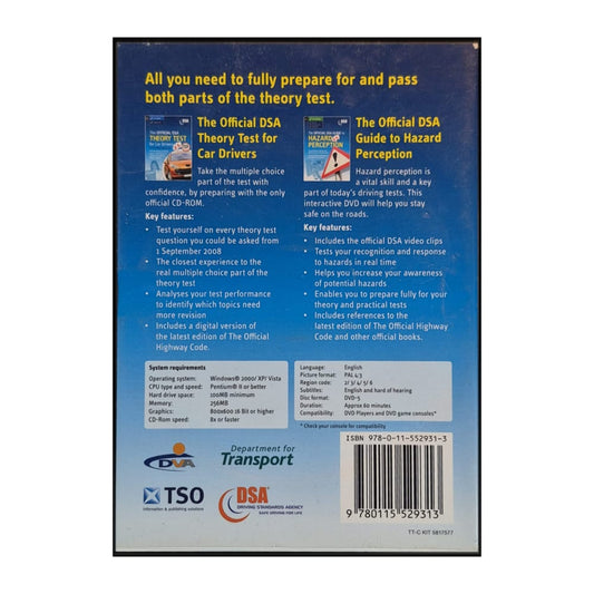 Dsa: The Official Dsa Complete Theory Test Kit