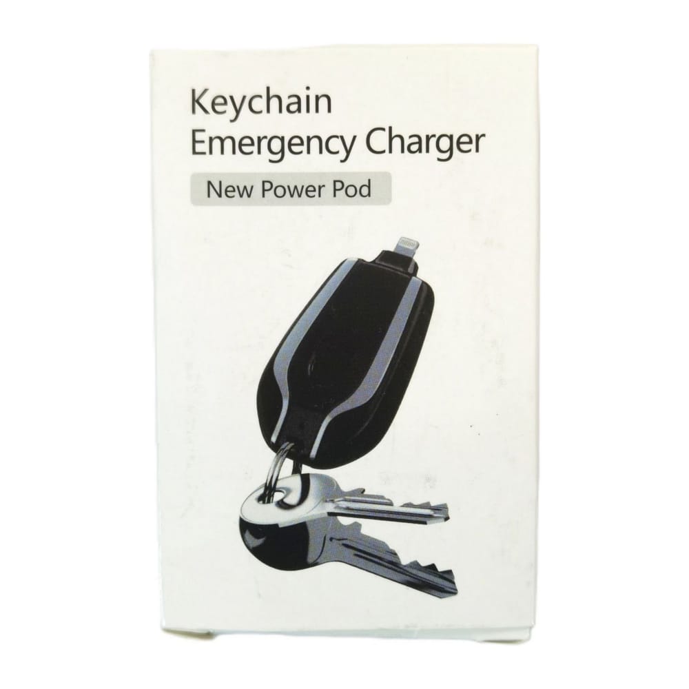 Keychain Emergency Charger: Usb Type C (Black)