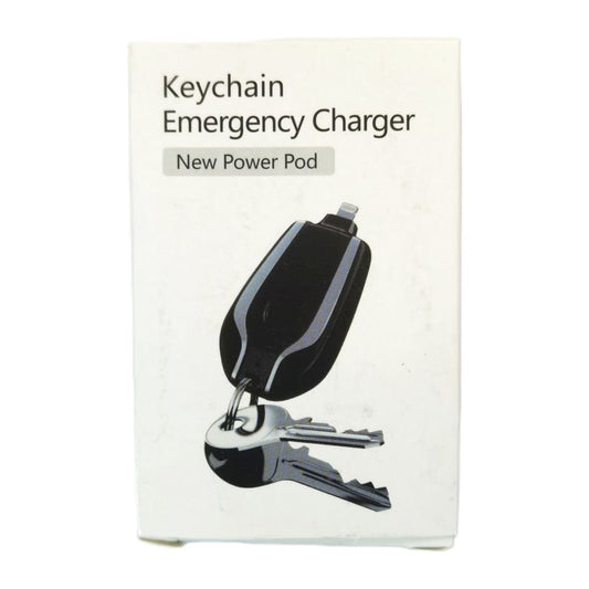 Keychain Emergency Charger: Usb Type C (Black)