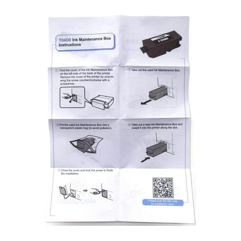 Maintenance Box E-04D0 - Ecotank Et-7700 Et7750 L7188