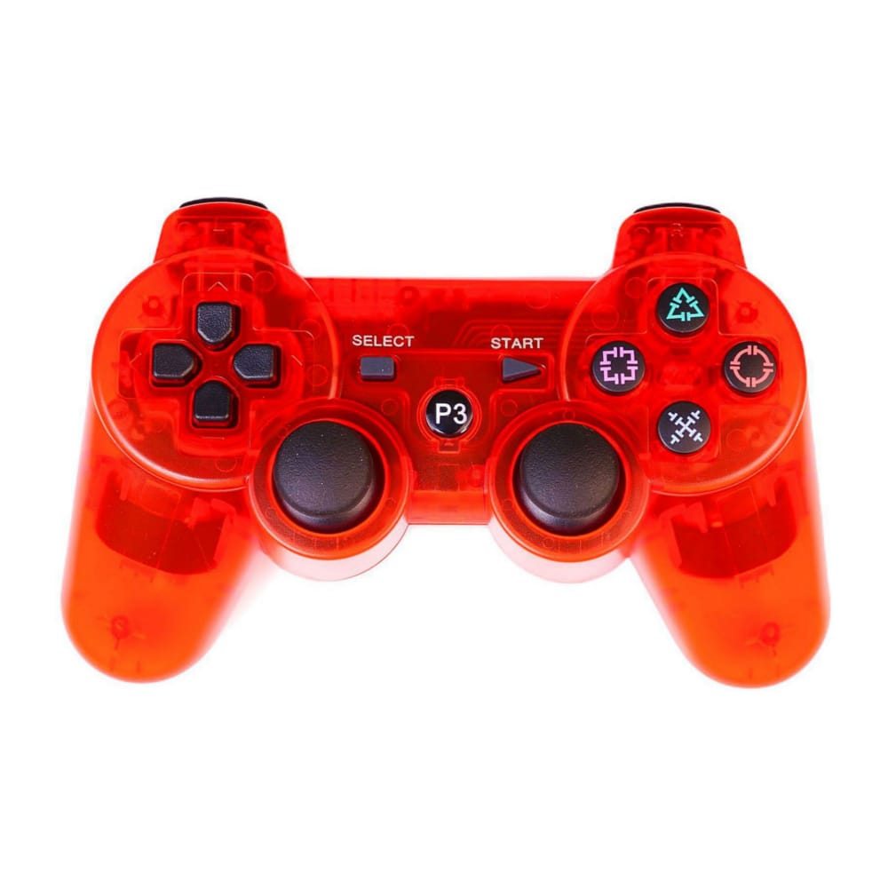 Playstation 3: Controller Wireless (Red Transparent) Ps3